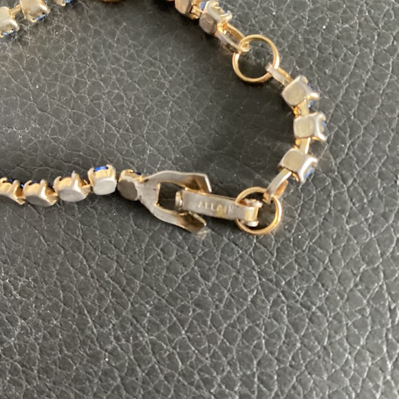 Blue Rhinestone Necklace - Picture 5 of 6